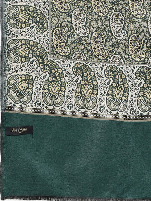 Women's Paisley Jamawar Acrylic Wool Shawl